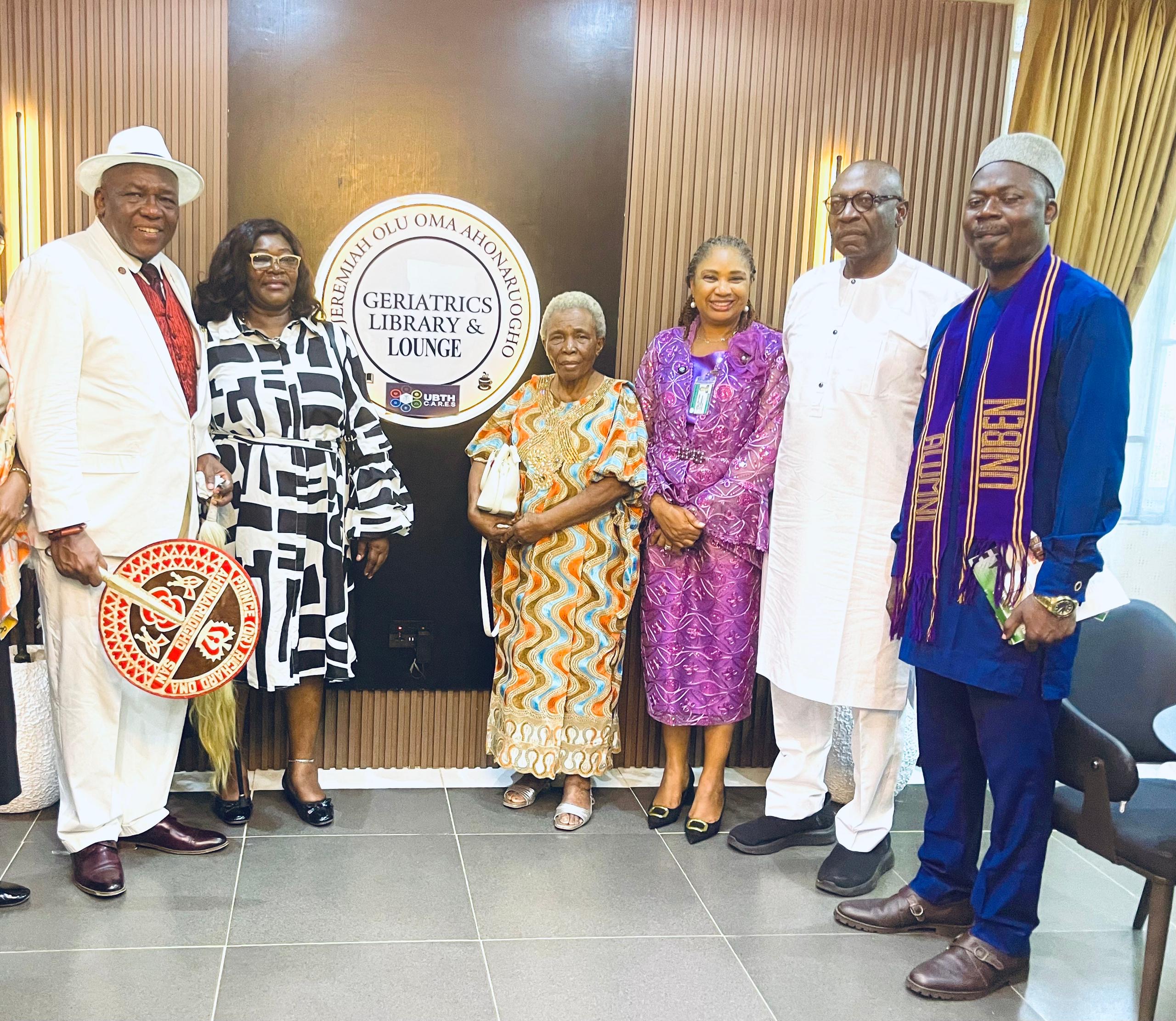 Ahonaruogho’s Family Donates State-of-the-Art Geriatrics Library, Lounge To UBTH