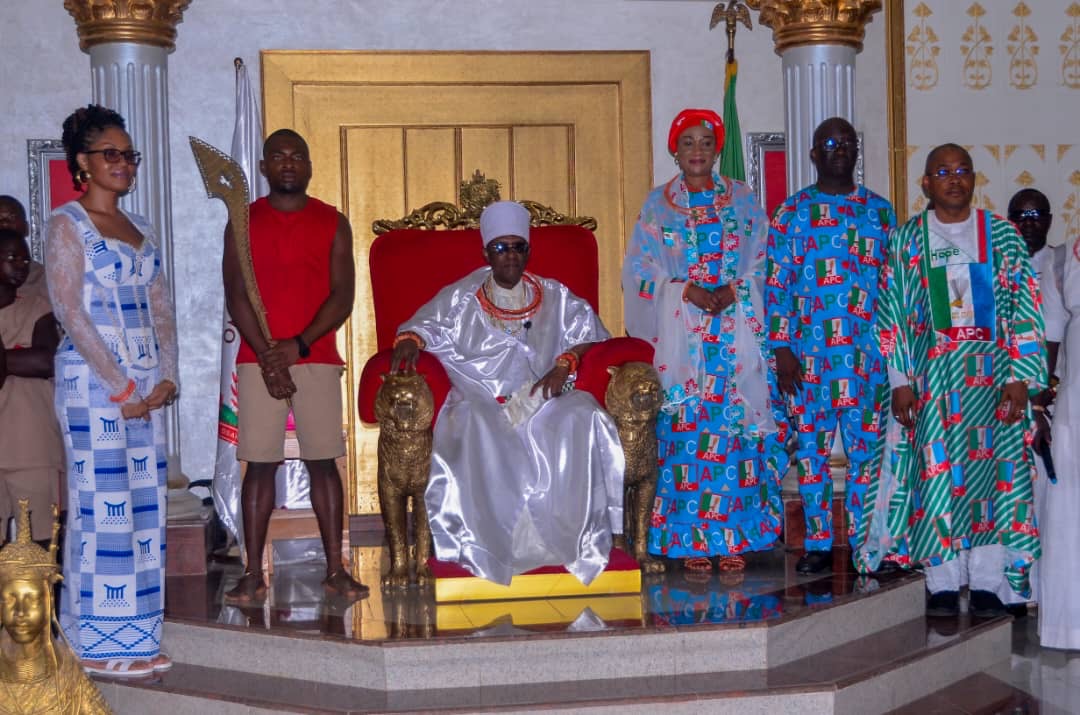 Oba Of Benin Decorates Oluremi Tinubu With Prestigious Coral Beads